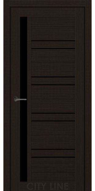 Межкомнатные двери CityLine Express MILFORD korfad-express-milford-venge-klasik-bravo-collection-s-cernym-steklom